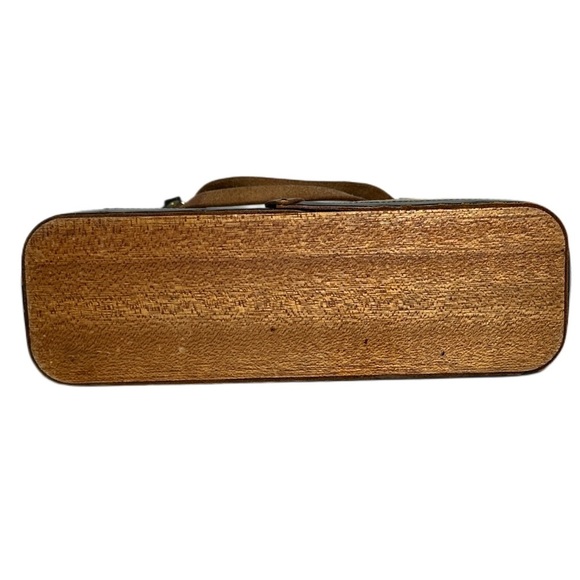 1954 ENDI COLLINS OF TEXAS Elegant Embellished Black leather jewels cable car - Picture 7 of 15